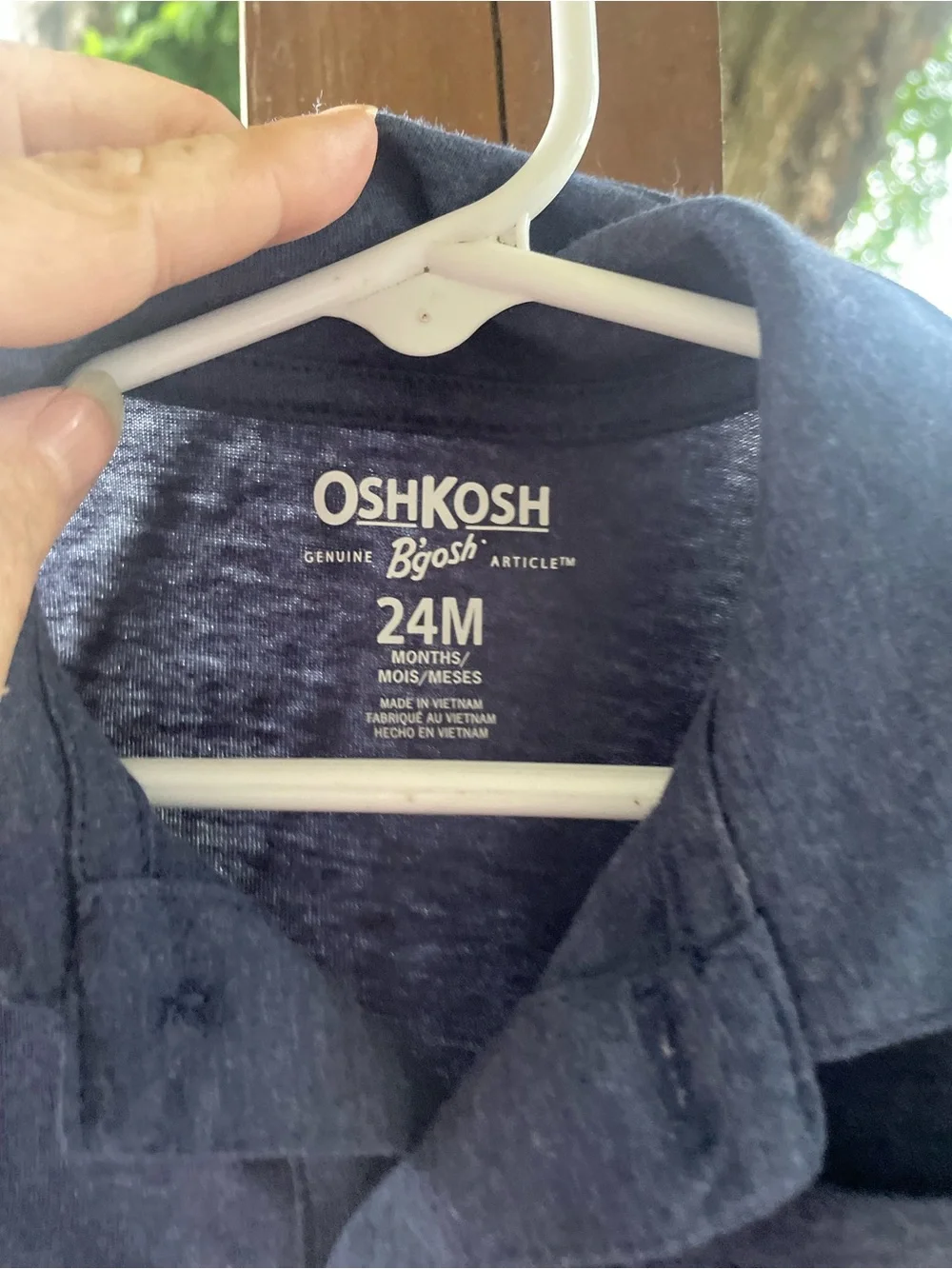 OshKosh B'gosh Navy Polo One-Piece Bodysuit